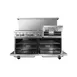 Atosa USA AGR-6B-24RGB-LP 60" LP Gas Restaurant Range, (6) Burners, 24" Raised Griddle, 300.000 BTU 2 image
