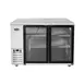 Atosa USA MBB48GGR 48" Two Section Back Bar Cooler with Glass Door, 12.9 cu. ft. 1 image