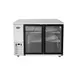 Atosa USA MBB59GGR 57" Two Section Back Bar Cooler with Glass Door, 17.3 cu. ft. 1 image