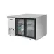 Atosa USA MBB59GGR 57" Two Section Back Bar Cooler with Glass Door, 17.3 cu. ft. 2 image