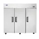 Atosa USA MBF8006GR 77" 3-Section Reach-In Refrigerator w/ 3 Solid Door, Top Mount, Stainless Steel, 65 cu. ft. 1 image