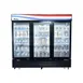 Atosa USA MCF8728GR 81" 3 Glass Door Freezer Merchandiser in Black, 68 cu. ft. 1 image