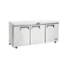 Atosa USA MGF8404GR 72" Three Section Undercounter Refrigerator w/ 3 Doors, 21 cu. ft. 3 image