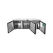 Atosa USA MGF8404GR 72" Three Section Undercounter Refrigerator w/ 3 Doors, 21 cu. ft. 4 image