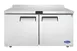 Atosa USA MGF8414GR 60" 2-Solid Door WorkTop Freezer with Backsplash, -8°F–0°F temp, 17.2 cu. ft. 1 image