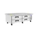 Atosa USA MGF8453GR 72" 4 Drawers Refrigerated Chef Base, Includes (8) 12 x 20 pans, 12 cu. ft. 2 image