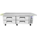 Atosa USA MGF8454GR 76" 4 Drawers Refrigerated Chef Base, Includes (8) 12 x 20 pans, 12 cu. ft. 1 image