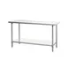 Atosa USA SSTW-3030 30" Open Base Work Table with Undershelf, Without Backsplash / 18 Gauge Top 1 image