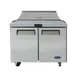 Atosa USA MSF3610GR 36" Two Section Sandwich/Salad Prep Table w/ 2 Doors, 8.7 cu. ft. 1 image