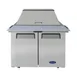 Atosa USA MSF3615GR 36" Two Section Mega Top Sandwich/Salad Prep Table w/ 2 Doors, 15 Pans 1 image