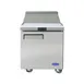 Atosa USA MSF8301GR 27" One Section Sandwich/Salad Prep Table w/ 1 Door, 8 Pans, 7.2 cu. ft. 1 image