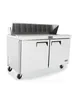 Atosa USA MSF8303GR 60" Two Section Sandwich/Salad Prep Table w/ 2 Solid Doors, 16 Pans 3 image