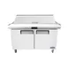 Atosa USA MSF8303GR 60" Two Section Sandwich/Salad Prep Table w/ 2 Solid Doors, 16 Pans 1 image