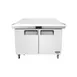 Atosa USA MSF8306GR-NTCV 48" 2-Door Mega Top Sandwich and Salad Prep Table, 18 Pans, Stainless Steel 1 image