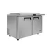Atosa USA MSF8306GR-NTCV 48" 2-Door Mega Top Sandwich and Salad Prep Table, 18 Pans, Stainless Steel 2 image