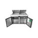 Atosa USA MSF8307GR 60" Two Section Mega Top Sandwich/Salad Prep Table w/ 2 Doors, 24 Pans 4 image