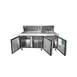 Atosa USA MSF8308GR 72" Three Section Mega Top Sandwich/Salad Prep Table w/ 3 Doors, 30 Pans 5 image