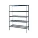 Atosa USA MWSSE186086 5-Shelf Slate Gray Epoxy Coated Shelving Kit w/ 86" Posts - 18" x 60" 2 image