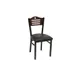 ATS 77CB Wood Back Restaurant Side Chair with Cutout, Specify Seat, 1-1/8" Square Metal Tubing 1 image