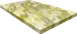ATS ATR3045-Y/G Rectangle Resin Restaurant Table Top, 30" x 45", Two-Tone Yellow/Green 1 image