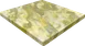 ATS ATR3636-Y/G Square Resin Table Top, 36x36, 2" Drop Edge, Yellow/Green 1 image