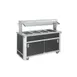 Atlas Metal BLC-6-BU 91" Buffet Style Cold Food Serving Counter, Ice-Cooled, (6) Pan 1 image