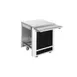 Atlas Metal BLM-1-L Cashier Station, 35"H x 24"L x 30.5"W, Stainless Steel Top, Extruded Aluminum Frame 1 image