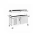 Atlas Metal CAFB-5 77"  Frost Top Serving Counter with Refrigeration Base 1 image