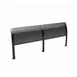Atlas Metal CPS-6 Sneeze Guard, 90-3/4", Curved Plexiglas 1 image
