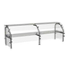 Atlas Metal CSG-2D Custom Sneeze Guard, 36-1/8"W, Single-Sided, Self-Service 1 image