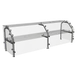 Atlas Metal CSG-3B Custom Sneeze Guard, 49-7/8"W, Single-Sided, Full-Service 1 image