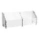 Atlas Metal CSG-3F Custom Sneeze Guard, 49-7/8"W, Single-Sided, Full-Service 1 image