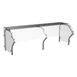 Atlas Metal CSG-6L Custom Sneeze Guard, 90-1/8"W, Deep Single-Sided 1 image