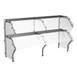 Atlas Metal CSG-6N Custom Sneeze Guard, 90-1/8"W, Double-Deck, Single-Sided 1 image