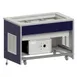Atlas Metal INFHC-5 77" Mobile Hot/Cold Unit, (5) 12" x 20" pan capacity 1 image
