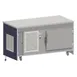 Atlas Metal INFTR-4 63" Mobile Solid Top Unit with Refrigerated Base, (10) Pan, 8.0 cu. ft. 1 image