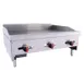 BakeMax BACG36-3 36" Countertop Gas Griddle with Manual Control, 3/4" Steel Plate, 90.000 BTU 1 image