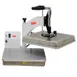 BakeMax BMTXM15 16" Manual Dual Heat Tortilla Dough Press, 15"x15" Platens, 3100W, 220V 1 image