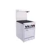 BakeMax BAS24O 24" Gas Restaurant Range w/ (4) Open Burners, (1) Standard Oven, 150.000 BTU 1 image