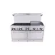 BakeMax BAS36-24-2 60" Gas Restaurant Range w/ (6) Open Burners, (1) 24" Griddle, (2) Standard Ovens, 282.000 BTU 1 image