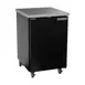 Beverage Air BB24HC-1-B 24" 1 Section Black Back Bar Cooler with Solid Door 1 image