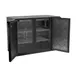 Beverage Air BB48HC-1-B 48" 2 Section Black Back Bar Cooler with Solid Door 2 image
