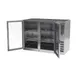 Beverage Air BB48HC-1-G-S 48" 2 Section Black Back Bar Cooler with Glass Door 3 image