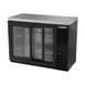 Beverage Air BB48HC-1-GS-B-27 48" 2 Section Black Back Bar Cooler with Glass Door 4 image
