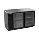 Beverage Air BB58HC-1-G-B 59" 2 Section Stainless Steel Back Bar Cooler with Glass Door 1 image