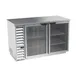 Beverage Air BB58HC-1-G-S 59" 2 Section Stainless Steel Back Bar Cooler with Glass Door 1 image