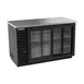 Beverage Air BB58HC-1-GS-B 59" 2 Section Black Back Bar Cooler with Glass Door 2 image