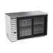 Beverage Air BB58HC-1-GS-S 59" 2 Section Black Back Bar Cooler with Glass Door 1 image