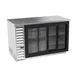 Beverage Air BB58HC-1-GS-S 59" 2 Section Black Back Bar Cooler with Glass Door 2 image