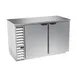 Beverage Air BB58HC-1-S 59" 2 Section Black Back Bar Cooler with Solid Door 1 image